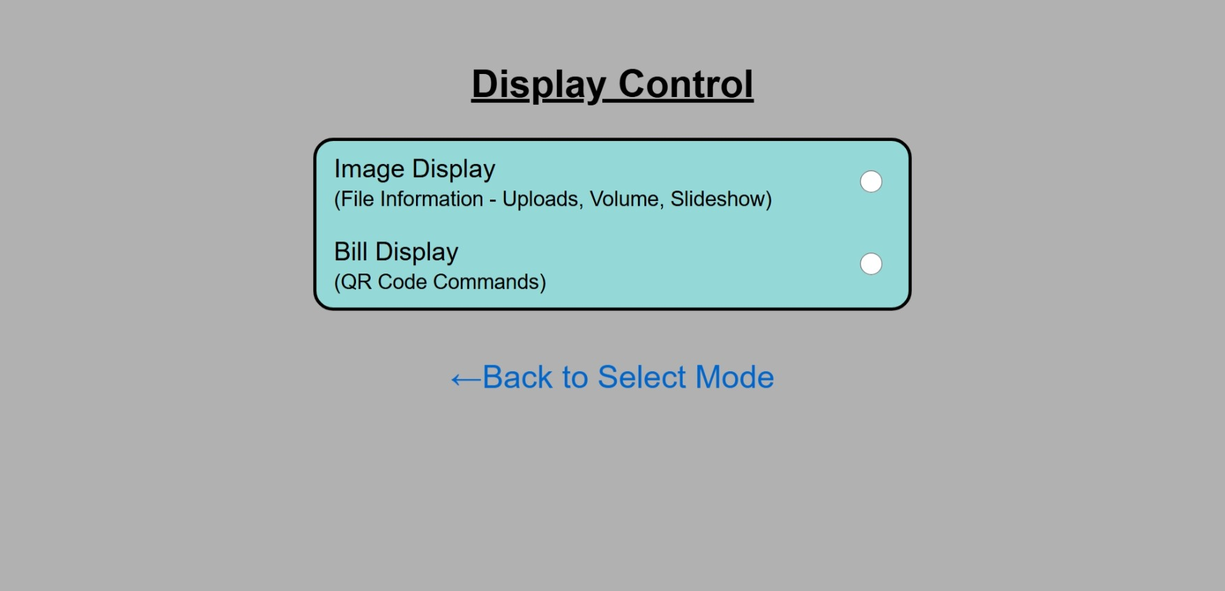 Display Control