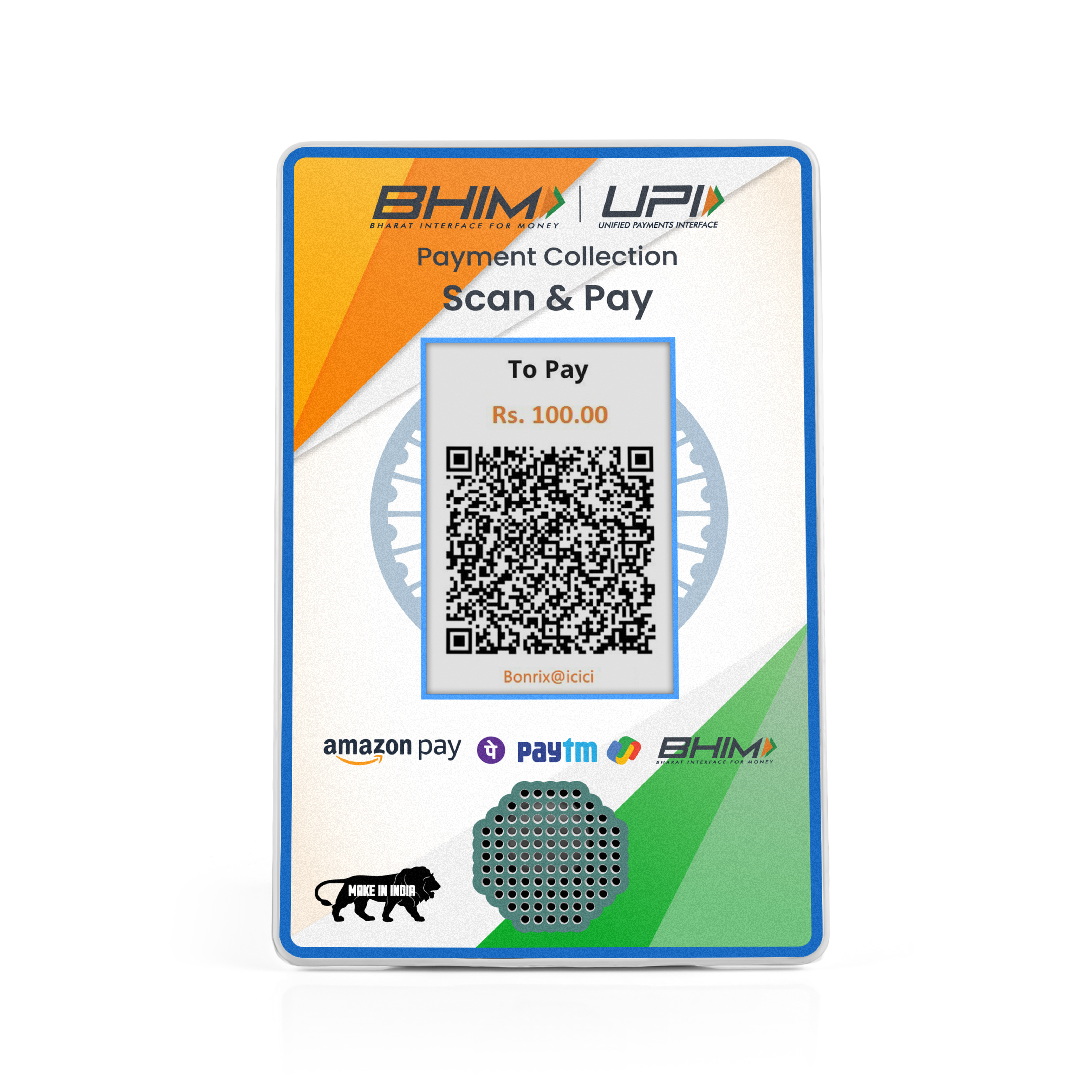 DQR-222 series QR soundbox for seamless digital payment experience