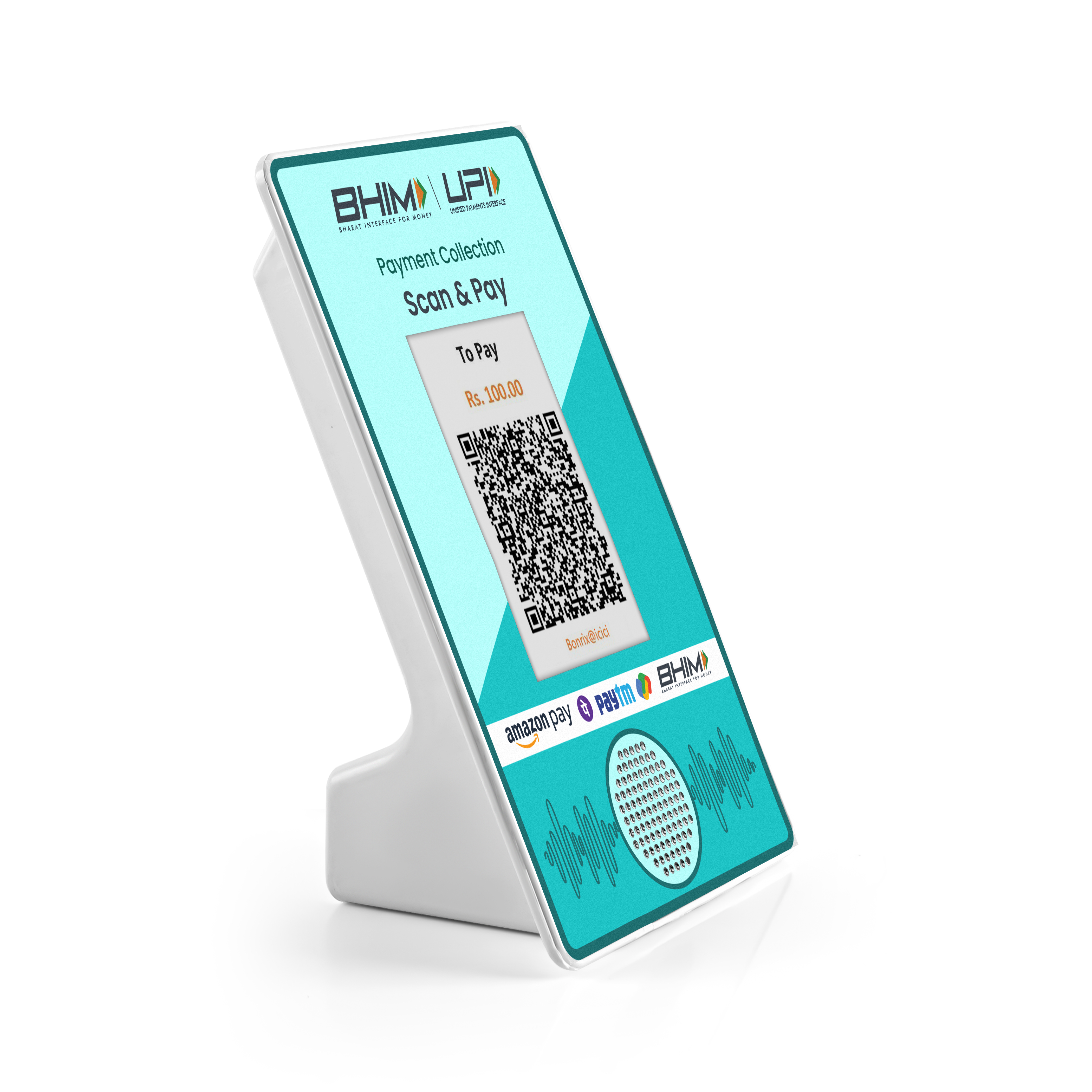 QR soundbox that speaks confirmation for every payment DQR-222