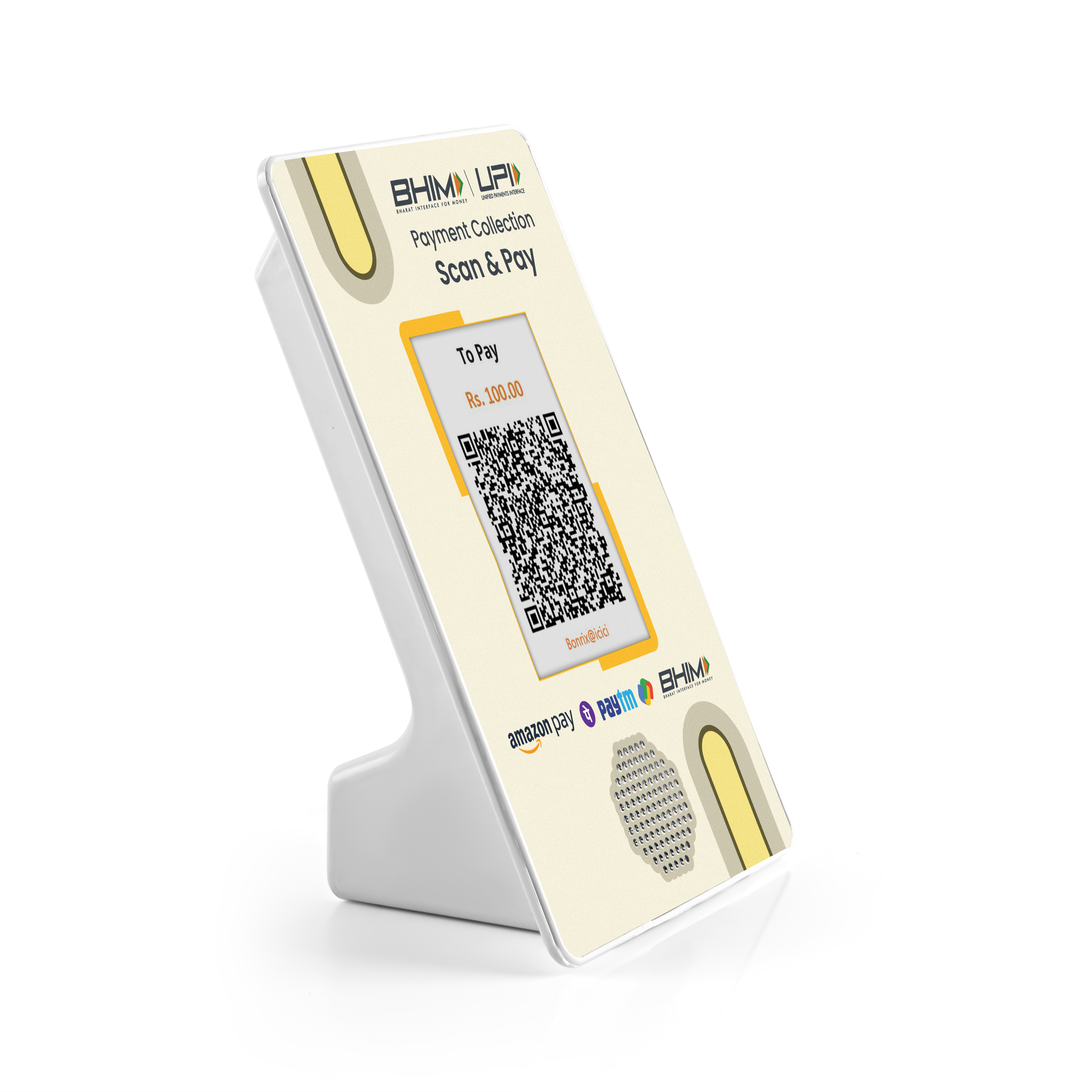 Modern QR soundbox for self-checkout kiosks DQR-222