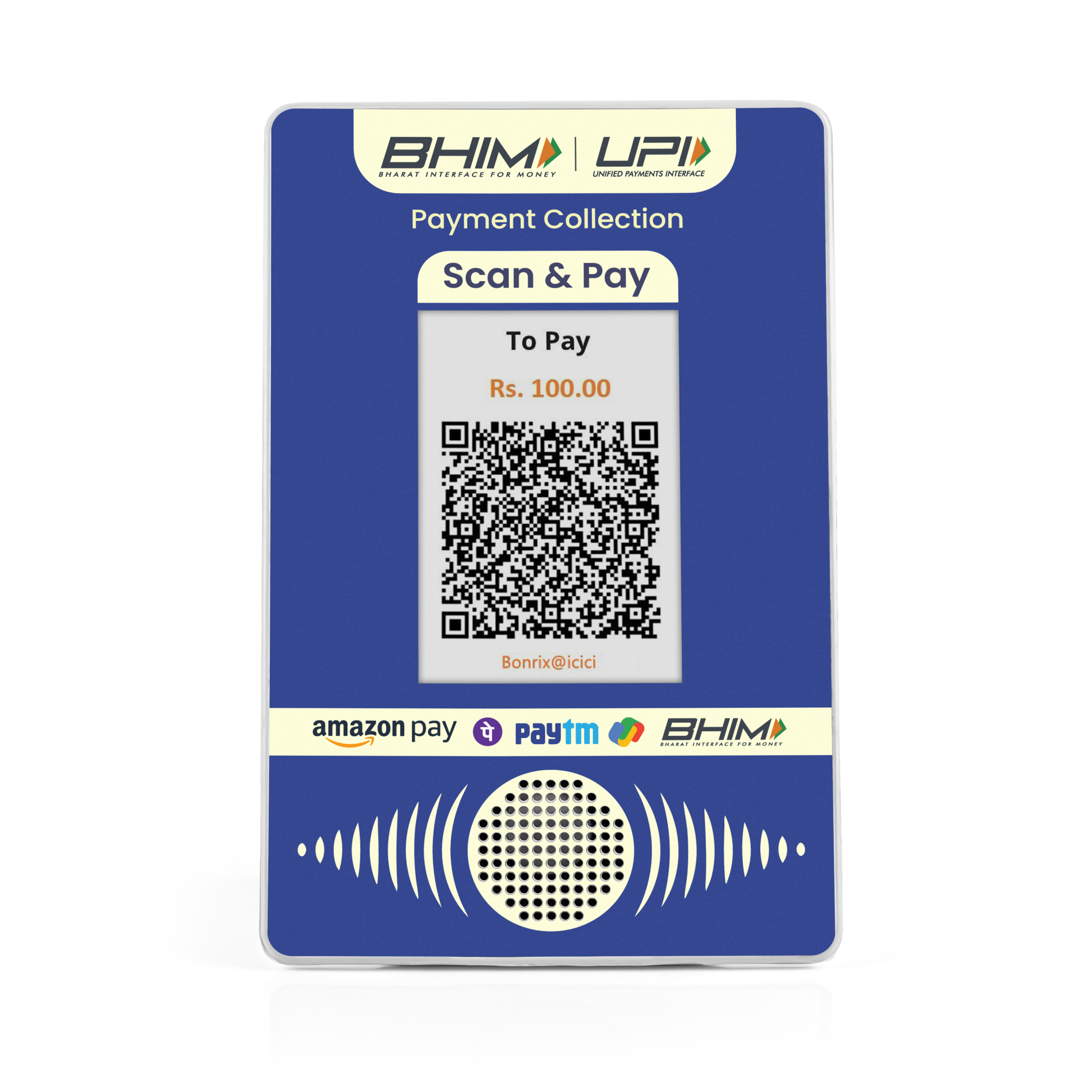 USB QR display with 2-meter Type-A cable for seamless connection DQR-222