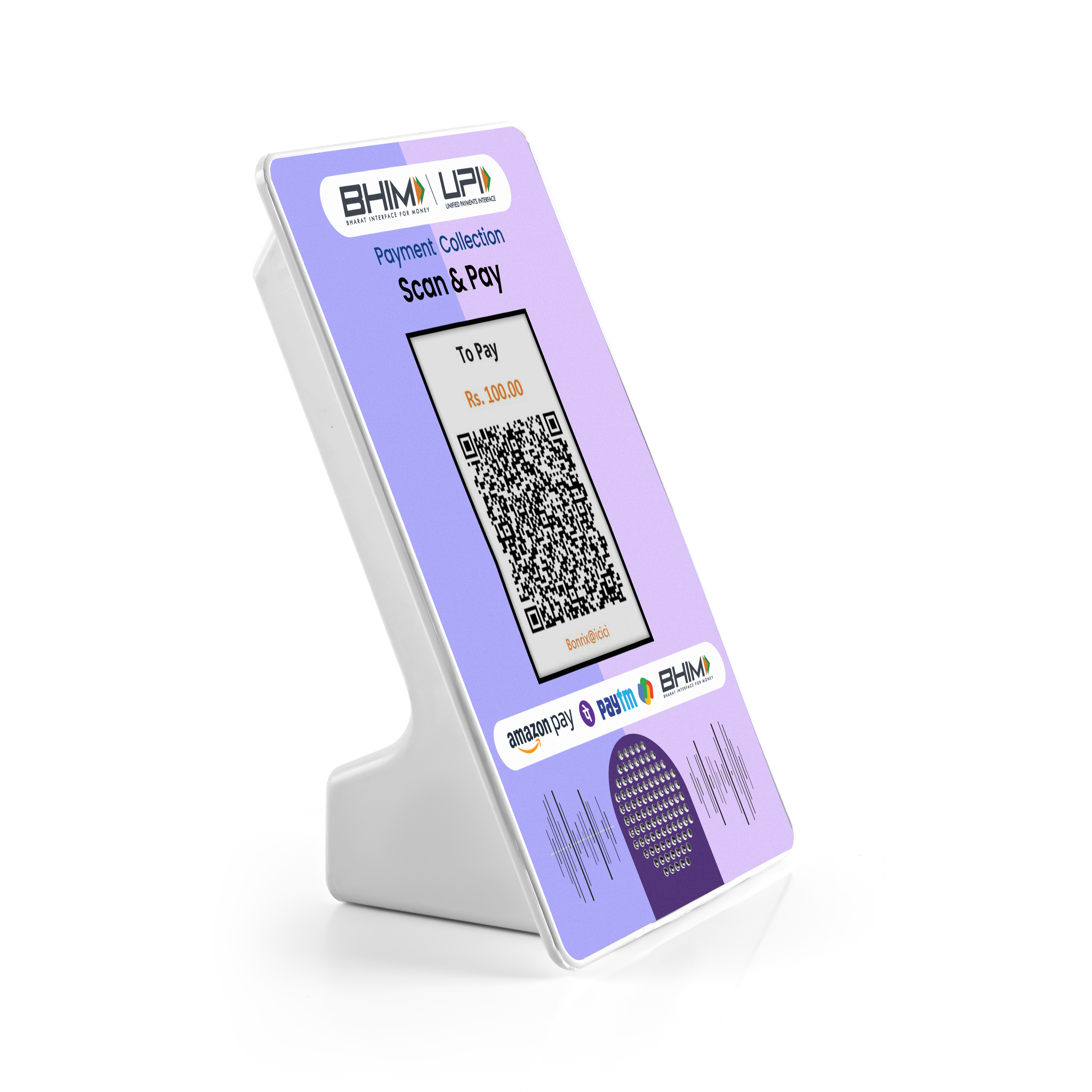 Secure QR-based payment terminal for hospitals and clinics DQR-222
