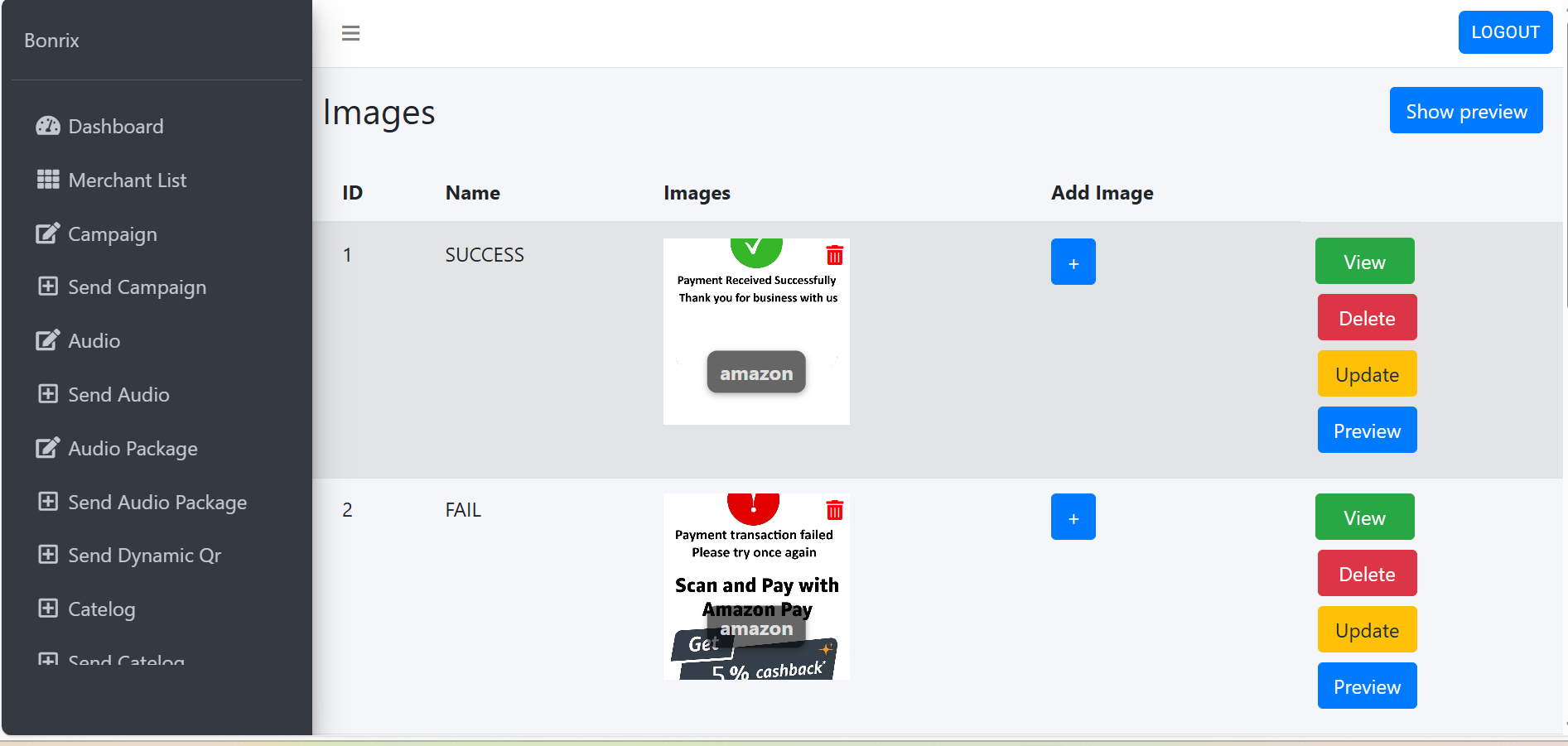 Dynamic Content Display for Billing Counters with Bonrix