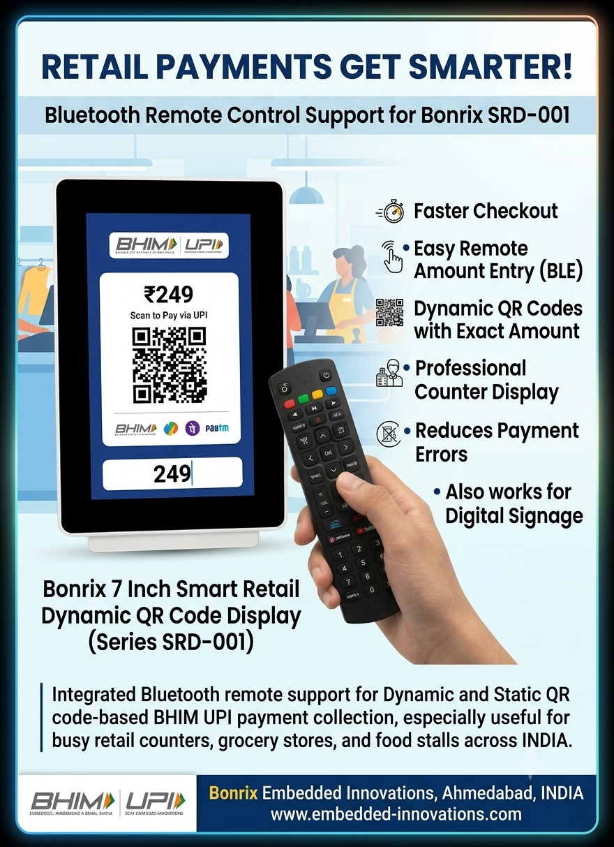 Bonrix 7 inch Smart QR Display (SRD-001)